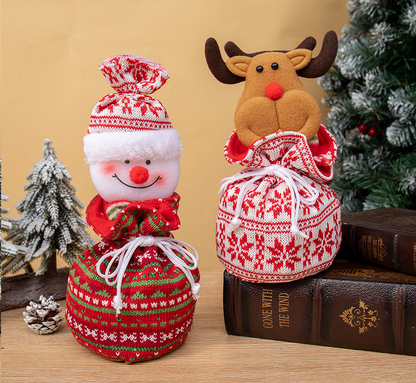 🎁Christmas sale 40% off🎁Christmas Knitted Doll Gift Bags