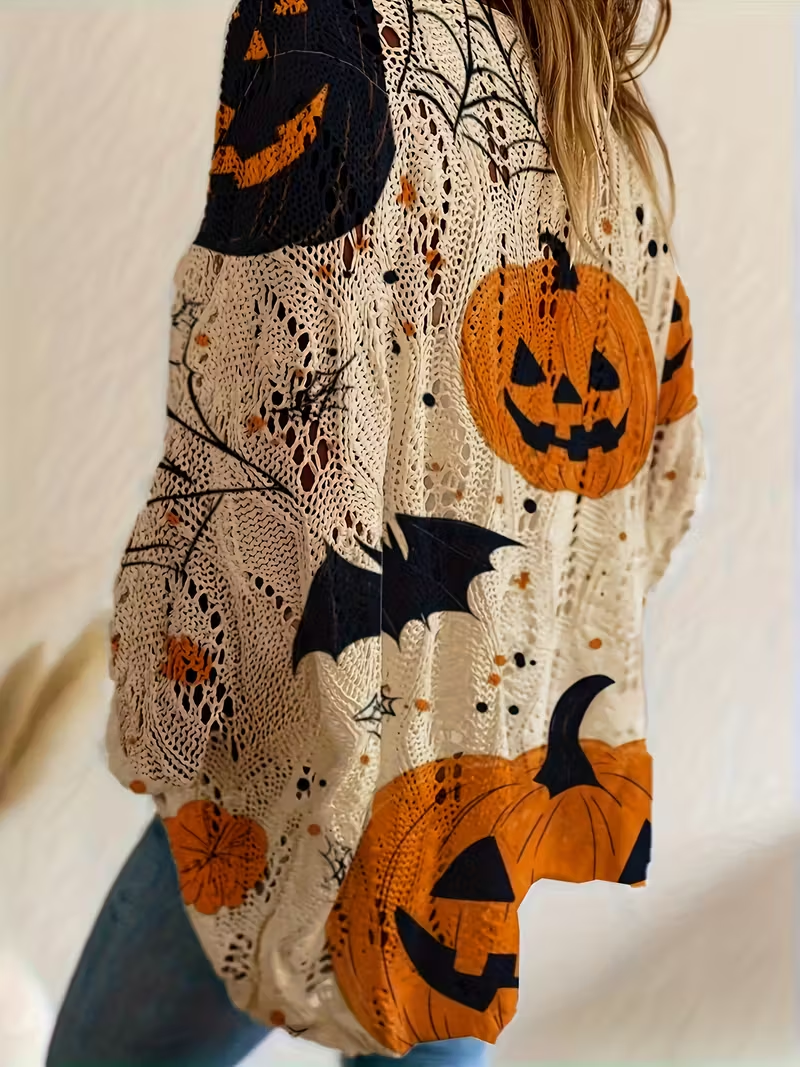 🎃Halloween Sale 40% Off🎃Women's Halloween Print Knit