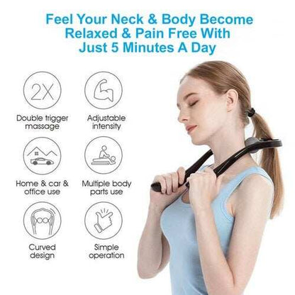💆‍♀️Double the relaxation, relieve stress in an instant! Dual acupoint neck massager🎁Limited-time offer